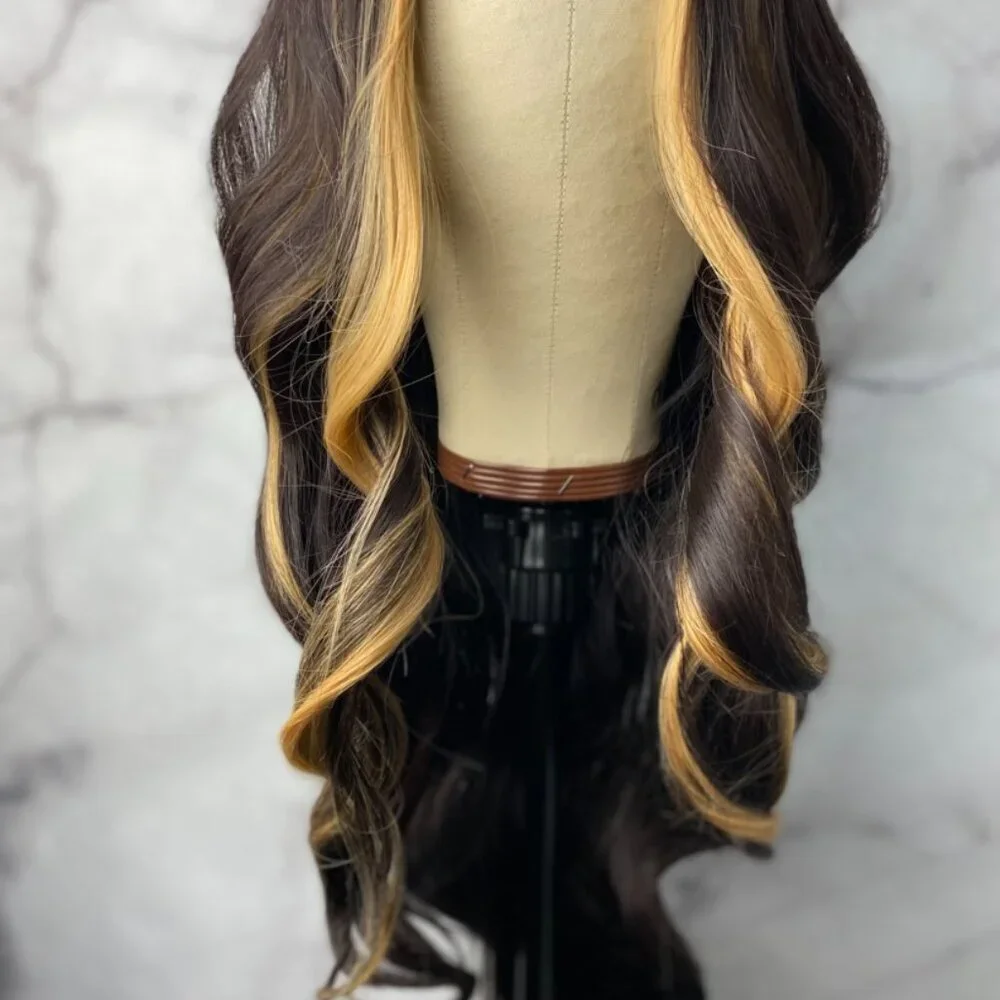 Highlight Blonde Wavy Wig